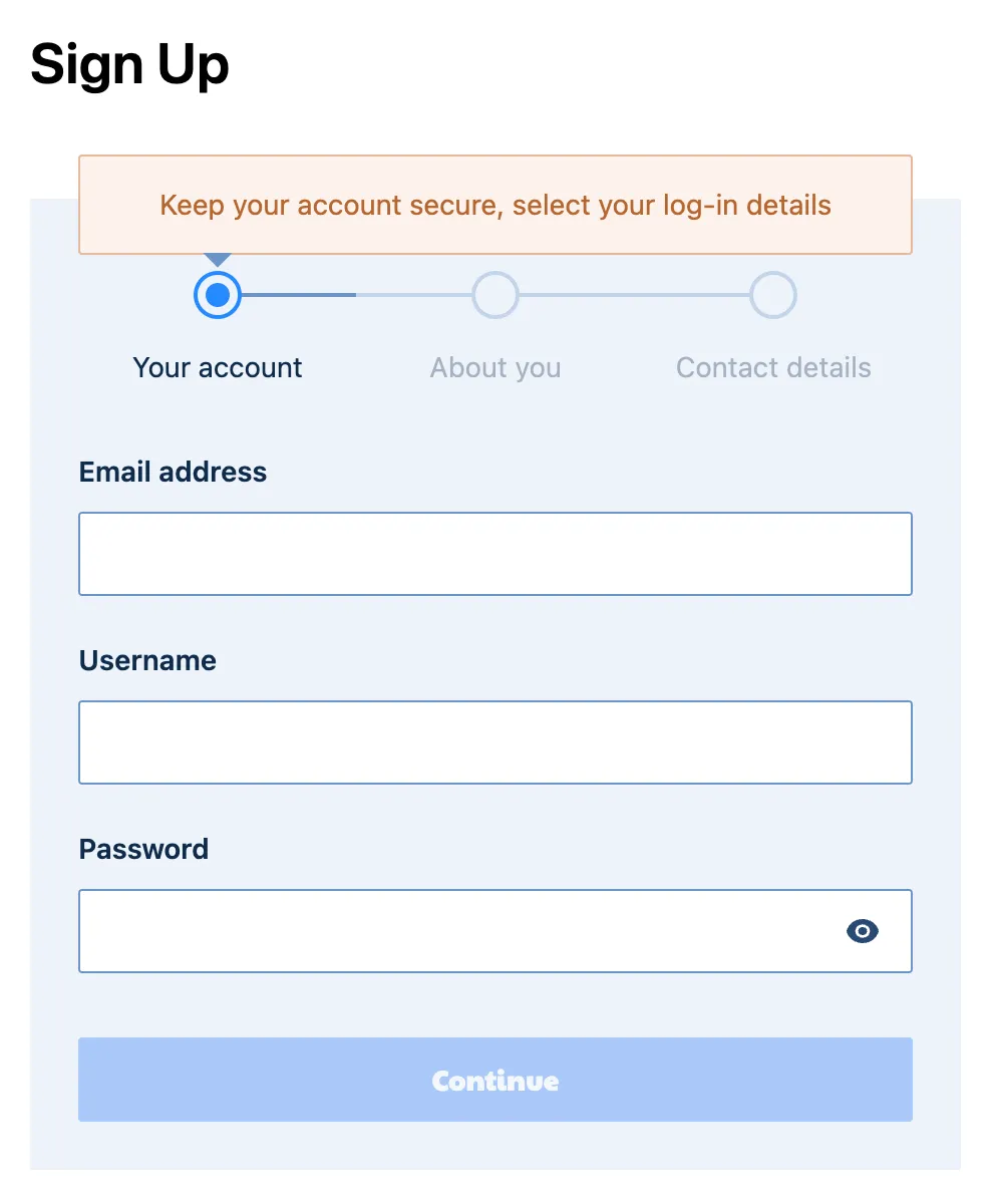 ripper-casino signup page